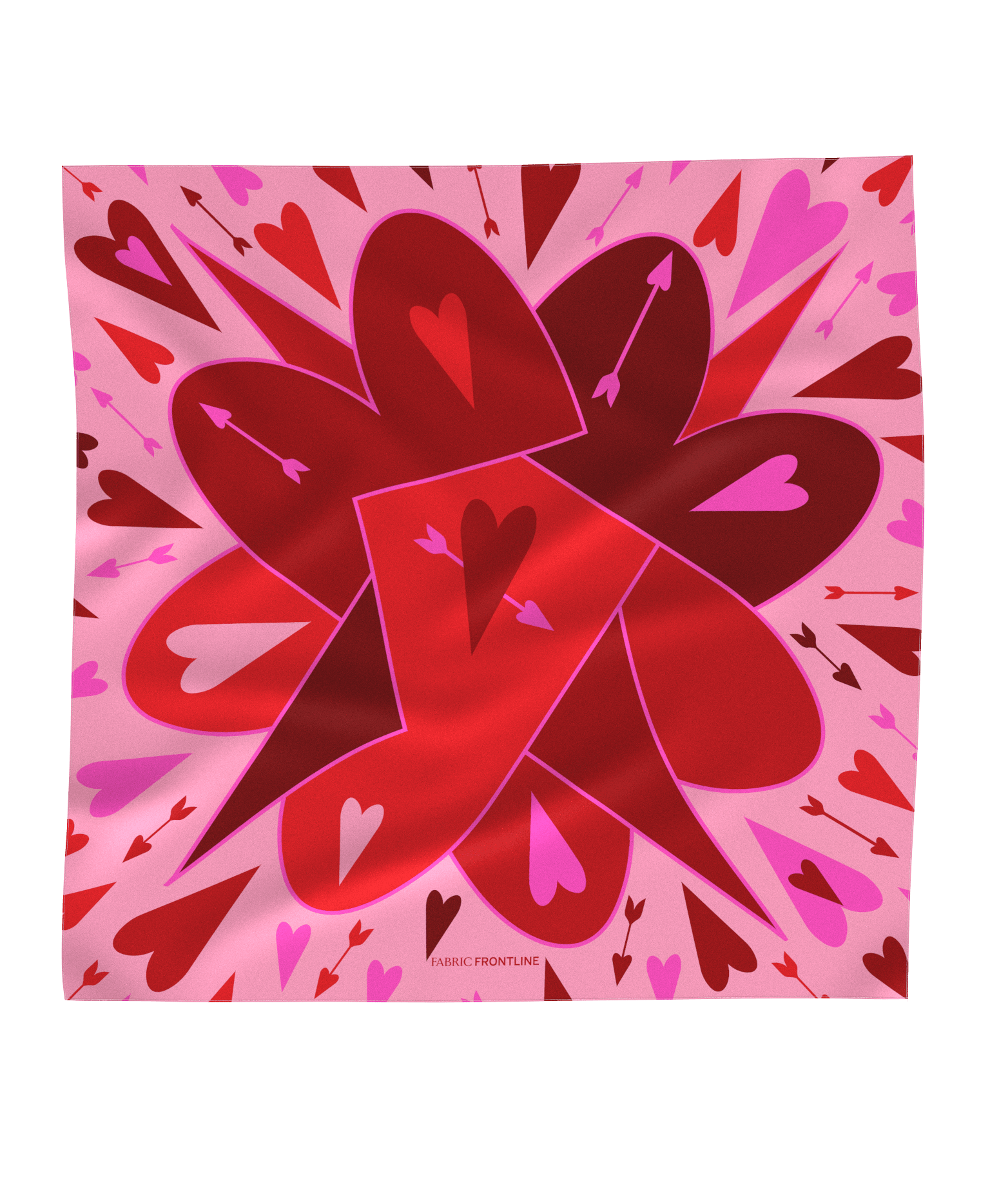 0027.4045.23.0330 MINI FOULARD BIG BANG 0330 SCARLET RED 59x59cm