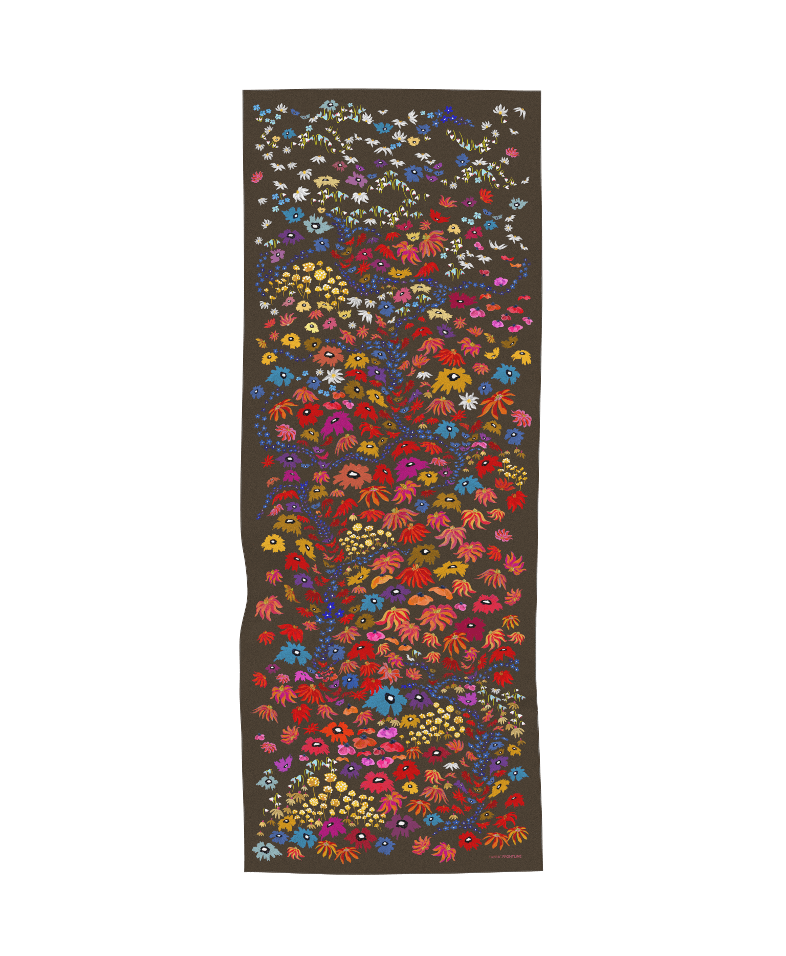 0030.1015.03.0213 SCARF LOVE PRAIRIE 0213 BISON BROWN 69x180